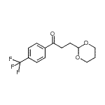 结构式 CAS# 898786-59-9, 3-(1,3-二恶烷-2-基)-1-[4-(三氟甲基)苯基]-1-丙酮