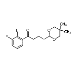 结构式 CAS# 898786-79-3, 1-(2,3-二氟苯基)-4-(5,5-二甲基-1,3-二恶烷-2-基)-1-丁酮