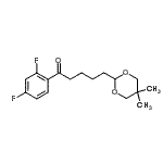 structure of CAS# 898786-85-1, 1-(2,4-Difluorophenyl)-5-(5,5-dimethyl-1,3-dioxan-2-yl)-1-pentanone;2',4'-difluoro-5-(5,5-dimethyl-1,3-dioxan-2-yl)valerophenone
