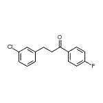 structure of CAS# 898787-00-3, 3-(3-Chlorophenyl)-1-(4-fluorophenyl)-1-propanone;3-(3-chlorophenyl)-4'-fluoropropiophenone