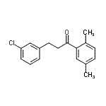 structure of CAS# 898787-07-0, 3-(3-Chlorophenyl)-1-(2,5-dimethylphenyl)-1-propanone;3-(3-chlorophenyl)-2',5'-dimethylpropiophenone
