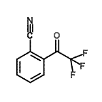 structure of CAS# 898787-09-2, 2-(Trifluoroacetyl)benzonitrile;2'-Cyano-2,2,2-trifluoroacetophenone monohydrate