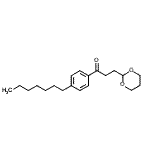 structure of CAS# 898787-19-4, 3-(1,3-Dioxan-2-yl)-1-(4-heptylphenyl)-1-propanone;3-(1,3-dioxan-2-yl)-4'-heptylpropiophenone