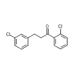 structure of CAS# 898787-22-9, 1-(2-Chlorophenyl)-3-(3-chlorophenyl)-1-propanone;2'-Chloro-3-(3-chlorophenyl)propiophenone