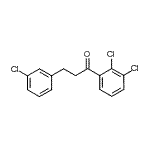 structure of CAS# 898787-35-4, 3-(3-Chlorophenyl)-1-(2,3-dichlorophenyl)-1-propanone;3-(3-chlorophenyl)-2',3'-dichloropropiophenone