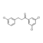 结构式 CAS# 898787-40-1, 3-(3-氯苯基)-1-(3,5-二氯苯基)-1-丙酮