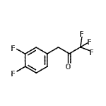 结构式 CAS# 898787-47-8, 3-(3,4-二氟苯基)-1,1,1-三氟丙酮