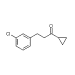 结构式 CAS# 898787-52-5, 3-(3-氯苯基)-1-环丙基-1-丙酮