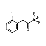 structure of CAS# 898787-53-6, 1,1,1-Trifluoro-3-(2-fluorophenyl)acetone;3-(2-Fluorophenyl)-1,1,1-trifluoro-2-propanone;MFCD03844185