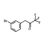 结构式 CAS# 898787-59-2, 3-(3-溴苯基)-1,1,1-三氟丙酮