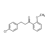 结构式 CAS# 898787-62-7, 3-(4-氯苯基)-1-(2-甲氧基苯基)-1-丙酮
