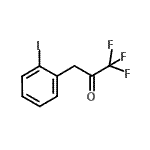结构式 CAS# 898787-65-0, 1,1,1-三氟-3-(2-碘苯基)丙酮