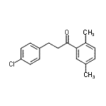 structure of CAS# 898788-00-6, 3-(4-Chlorophenyl)-1-(2,5-dimethylphenyl)-1-propanone;3-(4-chlorophenyl)-2',5'-dimethylpropiophenone