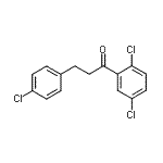 结构式 CAS# 898788-43-7, 3-(4-氯苯基)-1-(2,5-二氯苯基)-1-丙酮