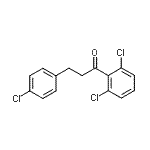 结构式 CAS# 898788-53-9, 3-(4-氯苯基)-1-(2,6-二氯苯基)-1-丙酮