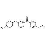 structure of CAS# 898788-56-2, {3-[(4-Methyl-1-piperazinyl)methyl]phenyl}[4-(methylsulfanyl)phenyl]methanone;3-(4-methylpiperazinomethyl)-4'-thiomethylbenzophenone
