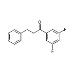 structure of CAS# 898788-93-7, 1-(3,5-Difluorophenyl)-3-phenyl-1-propanone;3',5'-difluoro-3-phenylpropiophenone