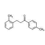 structure of CAS# 898789-10-1, 3-(2-Methylphenyl)-1-(4-methylphenyl)-1-propanone;4'-methyl-3-(2-methylphenyl)propiophenone
