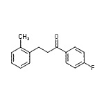 结构式 CAS# 898789-48-5, 1-(4-氟苯基)-3-(2-甲基苯基)-1-丙酮