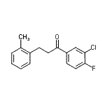 结构式 CAS# 898789-66-7, 1-(3-氯-4-氟苯基)-3-(2-甲基苯基)-1-丙酮