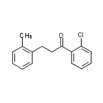 结构式 CAS# 898789-68-9, 1-(2-氯苯基)-3-(2-甲基苯基)-1-丙酮