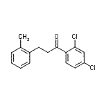 structure of CAS# 898789-96-3, 1-(2,4-Dichlorophenyl)-3-(2-methylphenyl)-1-propanone;2',4'-dichloro-3-(2-methylphenyl)propiophenone