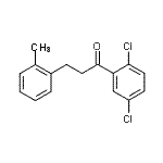 结构式 CAS# 898789-99-6, 1-(2,5-二氯苯基)-3-(2-甲基苯基)-1-丙酮