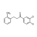结构式 CAS# 898790-02-8, 1-(3,4-二氯苯基)-3-(2-甲基苯基)-1-丙酮