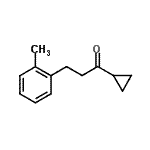 结构式 CAS# 898790-23-3, 1-环丙基-3-(2-甲基苯基)-1-丙酮