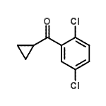 结构式 CAS# 898790-28-8, 环丙基(2,5-二氯苯基)甲酮