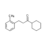 结构式 CAS# 898790-29-9, 1-环己基-3-(2-甲基苯基)-1-丙酮