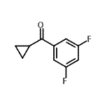 结构式 CAS# 898790-34-6, 环丙基(3,5-二氟苯基)甲酮