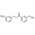 structure of CAS# 898790-39-1, 1-(3-Methoxyphenyl)-3-(3-methylphenyl)-1-propanone;3'-methoxy-3-(3-methylphenyl)propiophenone