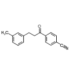 structure of CAS# 898790-47-1, 4-[3-(3-Methylphenyl)propanoyl]benzonitrile;4'-cyano-3-(3-methylphenyl)propiophenone
