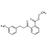 structure of CAS# 898790-49-3, Ethyl 2-[3-(3-methylphenyl)propanoyl]benzoate;2'-carboethoxy-3-(3-methylphenyl)propiophenone