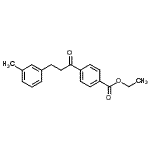 结构式 CAS# 898790-53-9, 乙基4-[3-(3-甲基苯基)丙酰]苯甲酸酯
