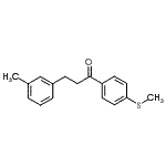 结构式 CAS# 898790-57-3, 3-(3-甲基苯基)-1-[4-(甲硫基)苯基]-1-丙酮