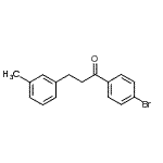 结构式 CAS# 898790-61-9, 1-(4-溴苯基)-3-(3-甲基苯基)-1-丙酮