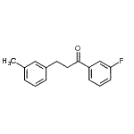 结构式 CAS# 898790-67-5, 1-(3-氟苯基)-3-(3-甲基苯基)-1-丙酮