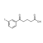 结构式 CAS# 898790-83-5, 5-(3-碘苯基)-5-氧代戊酸