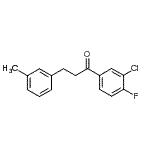 结构式 CAS# 898790-93-7, 1-(3-氯-4-氟苯基)-3-(3-甲基苯基)-1-丙酮