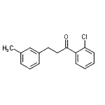 structure of CAS# 898790-96-0, 1-(2-Chlorophenyl)-3-(3-methylphenyl)-1-propanone;2'-chloro-3-(3-methylphenyl)propiophenone
