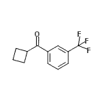 结构式 CAS# 898790-97-1, 环丁基[3-(三氟甲基)苯基]甲酮