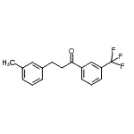 结构式 CAS# 898791-05-4, 3-(3-甲基苯基)-1-[3-(三氟甲基)苯基]-1-丙酮