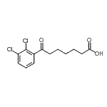 结构式 CAS# 898791-16-7, 7-(2,3-二氯苯基)-7-氧代庚酸