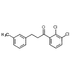 结构式 CAS# 898791-23-6, 1-(2,3-二氯苯基)-3-(3-甲基苯基)-1-丙酮