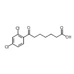 结构式 CAS# 898791-25-8, 7-(2,4-二氯苯基)-7-氧代庚酸