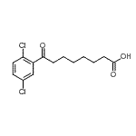结构式 CAS# 898791-33-8, 8-(2,5-二氯苯基)-8-氧代辛酸