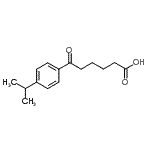 结构式 CAS# 898791-37-2, 6-(4-异丙基苯基)-6-氧代己酸