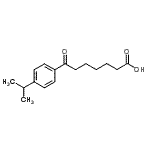 结构式 CAS# 898791-39-4, 7-(4-异丙基苯基)-7-氧代庚酸